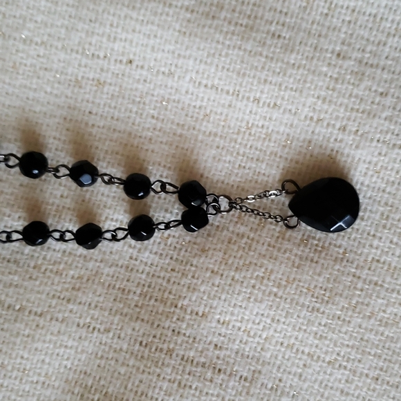 Black Stone Necklace - Picture 1 of 6
